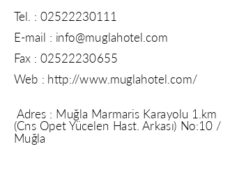 Mula Hotel iletiim bilgileri